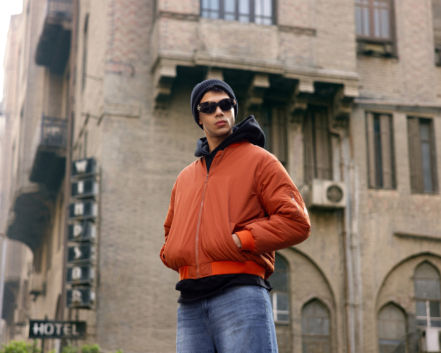 WATERPROOF PUFFER JACKET ORANGE