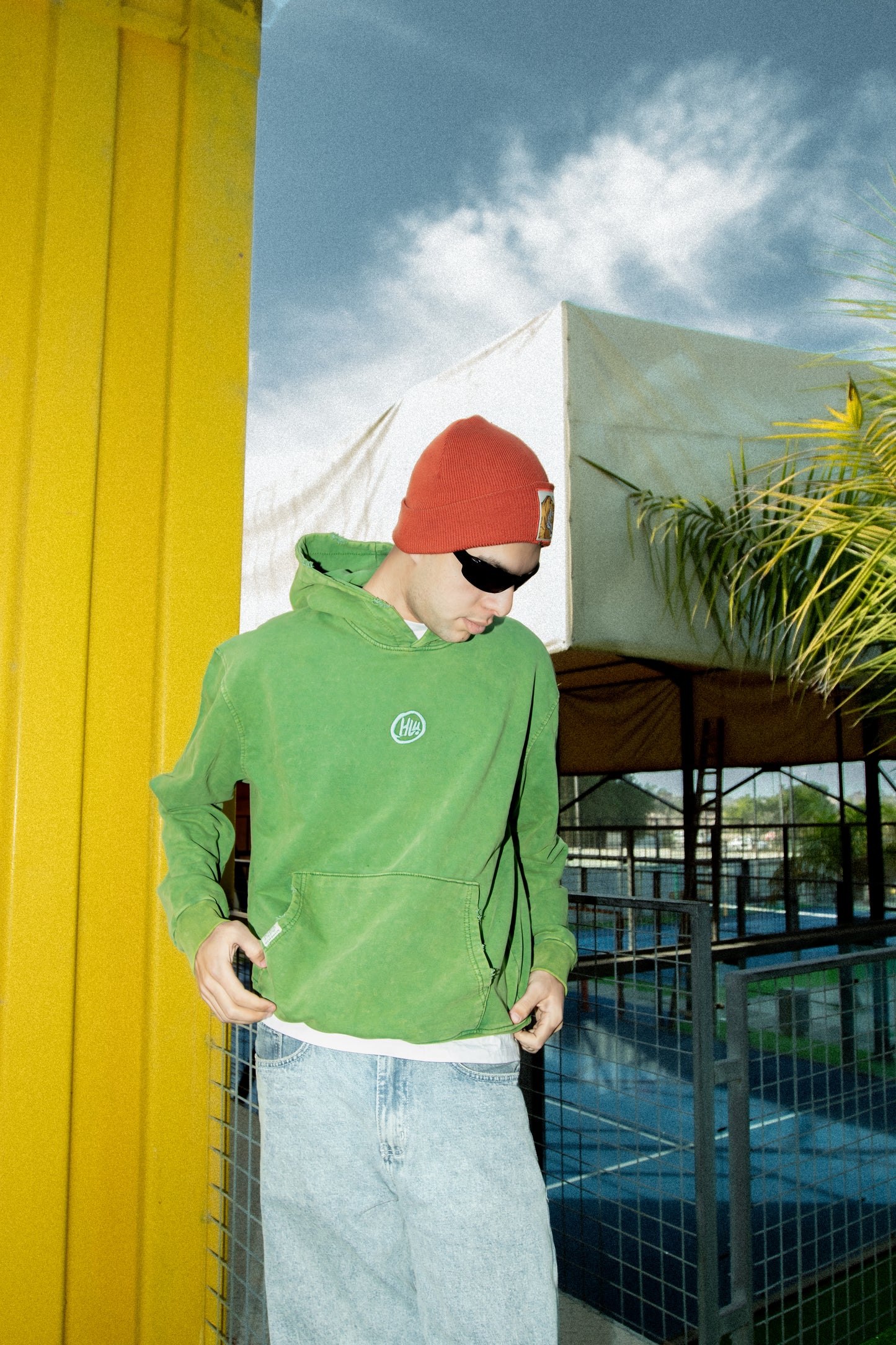 ACID HOODIE GREEN