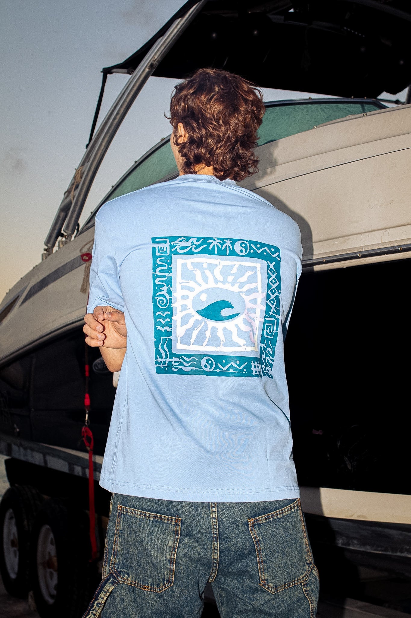 SKY WAVE BABY BLUE TEE