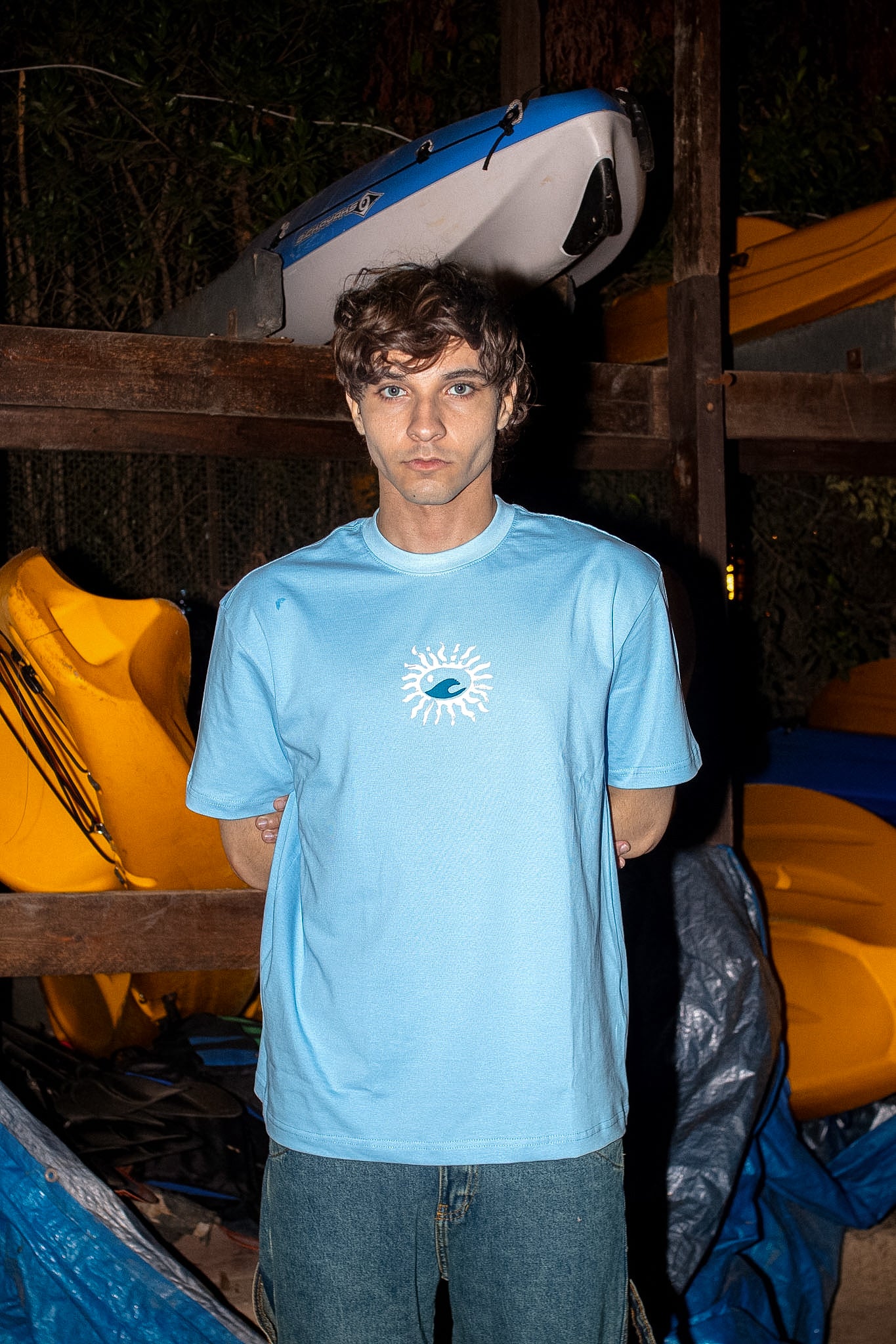 SKY WAVE BABY BLUE TEE