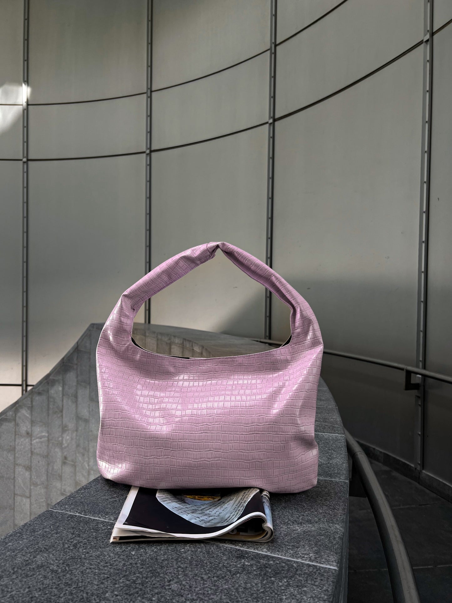 CROCO BAG LAVENDER