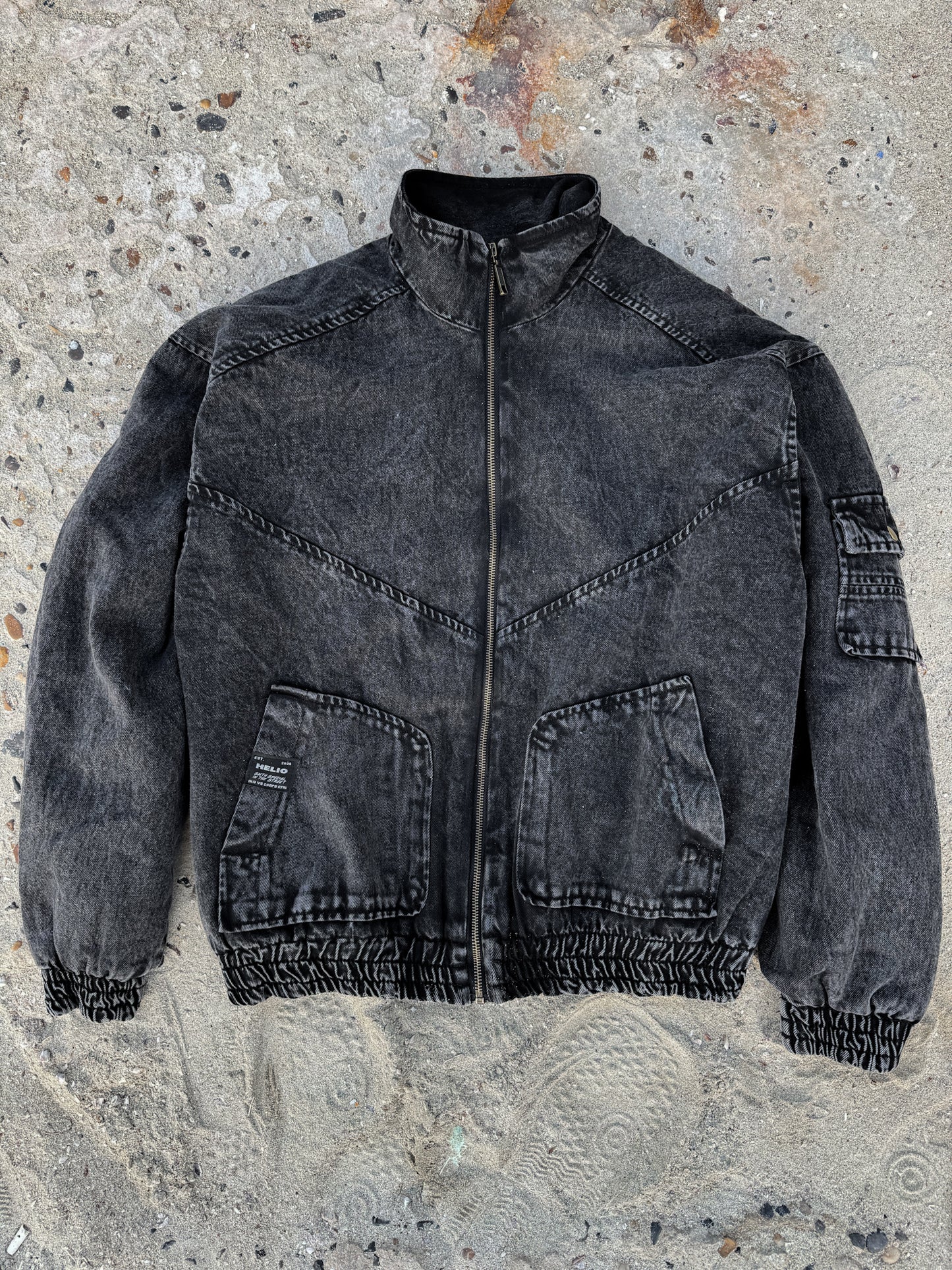 HSW DENIM JACKET BLACK