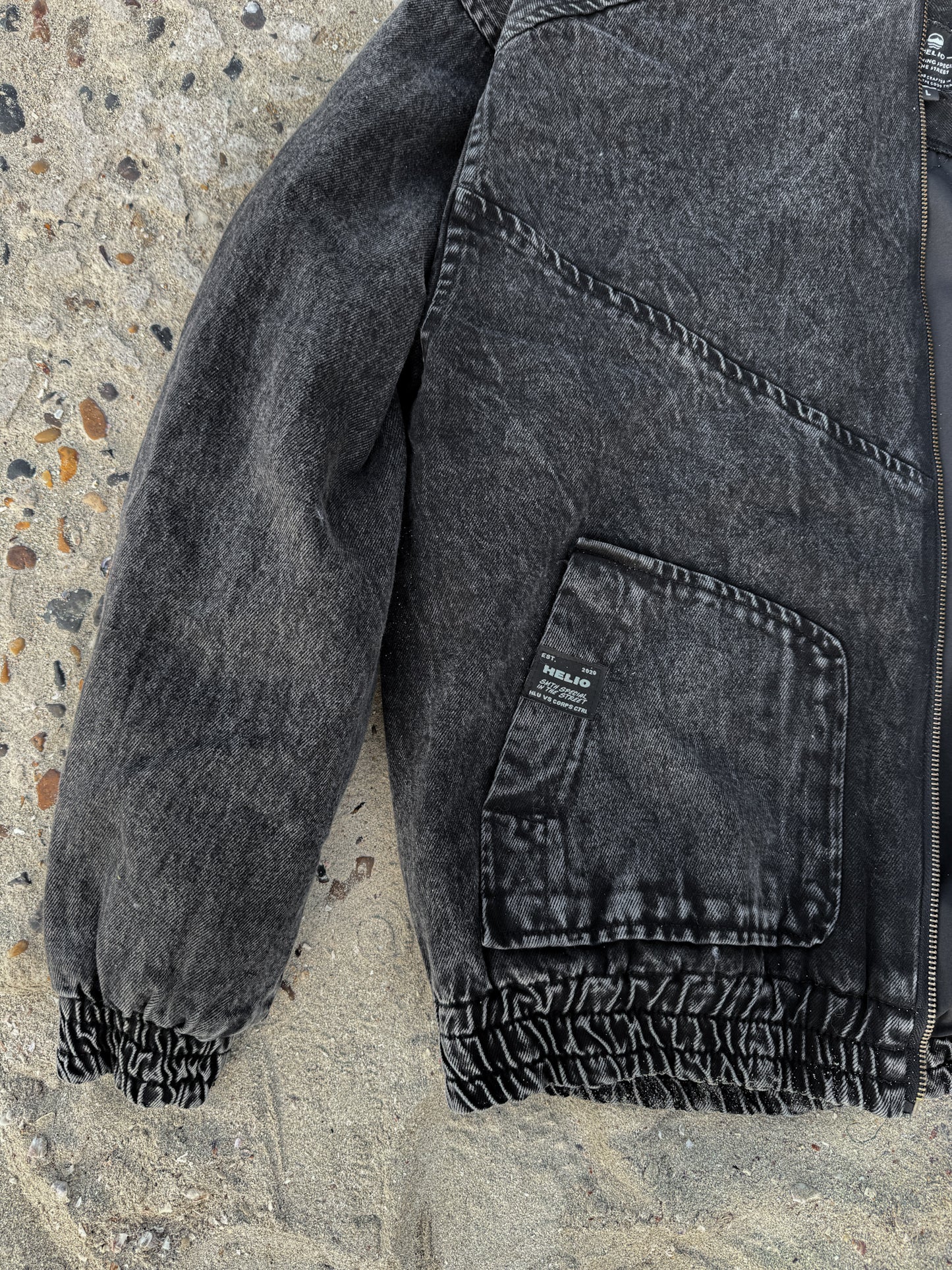 HSW DENIM JACKET BLACK