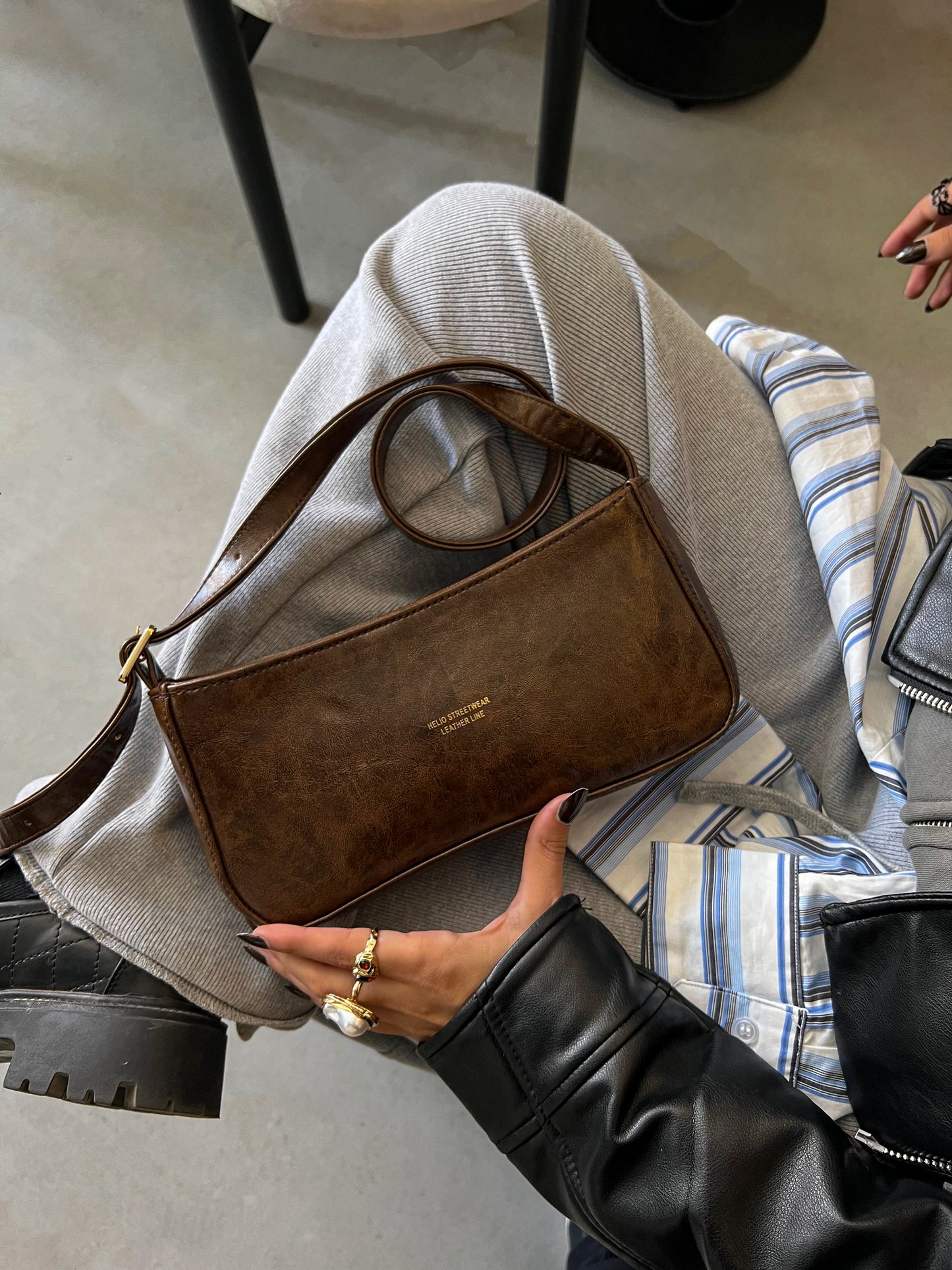 TOKEN BAG WOOD BROWN