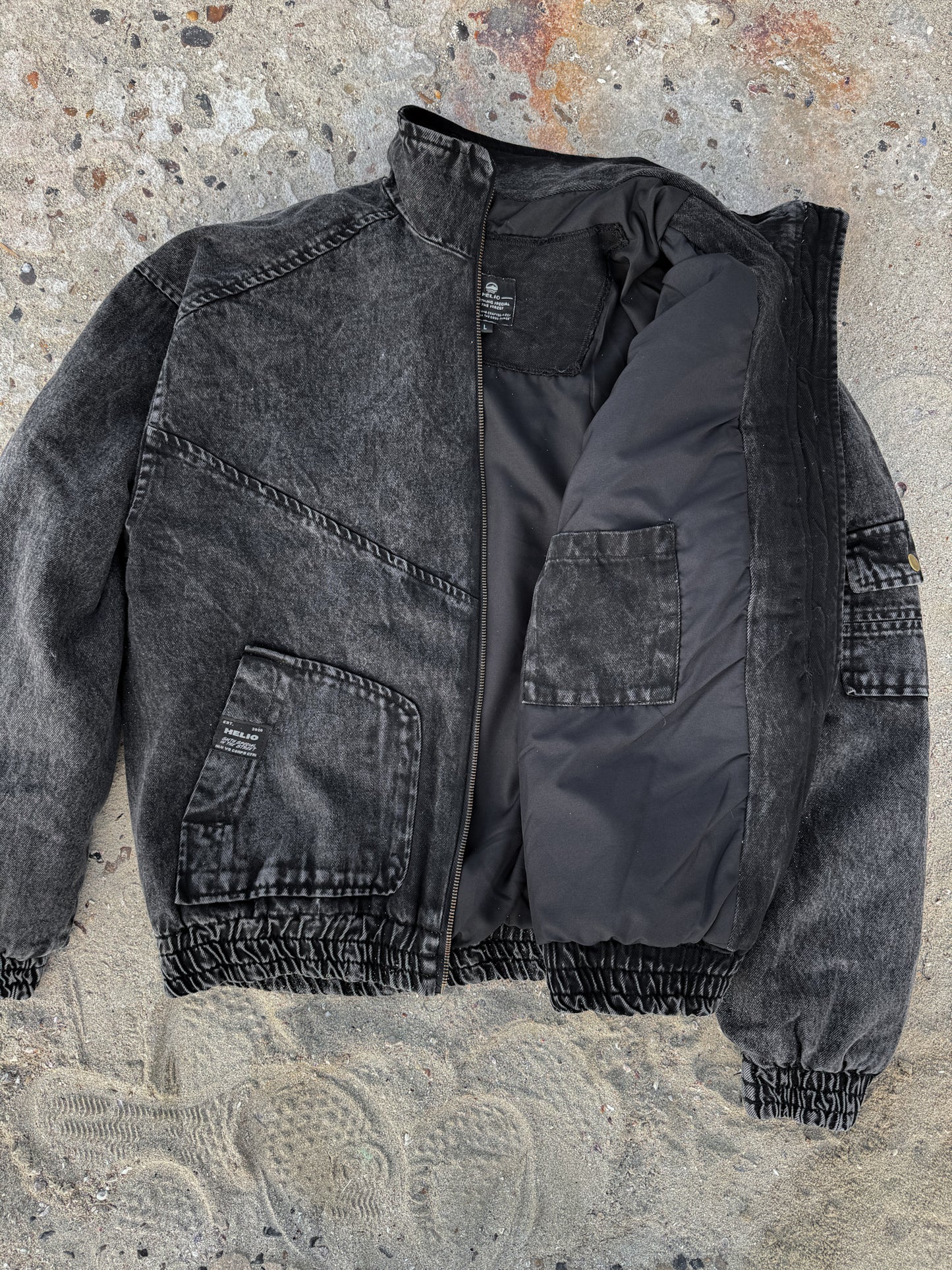 HSW DENIM JACKET BLACK