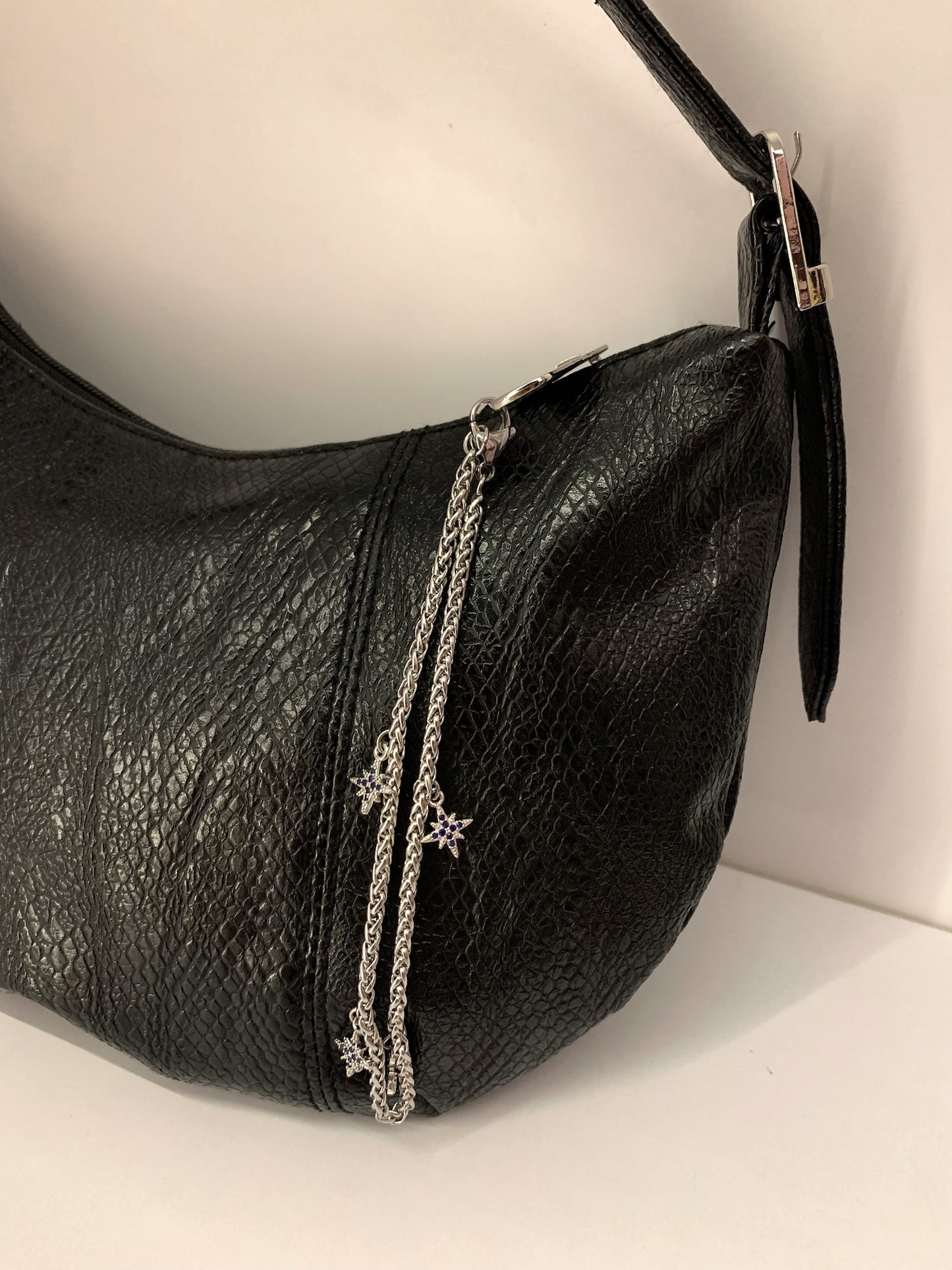 STARRY NIGHT SILVER BAG-CHAIN