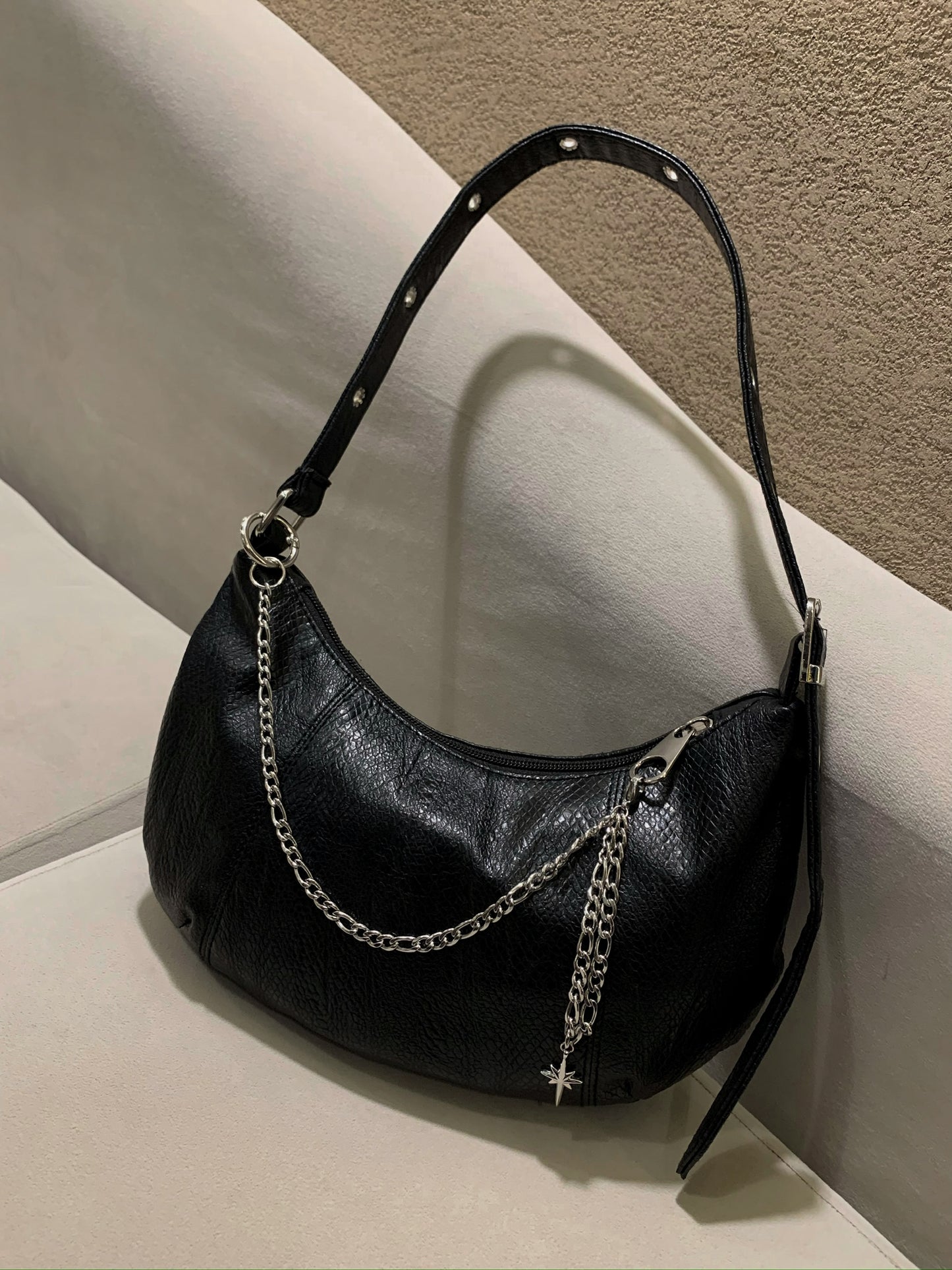 STAR LINK SILVER BAG-CHAIN