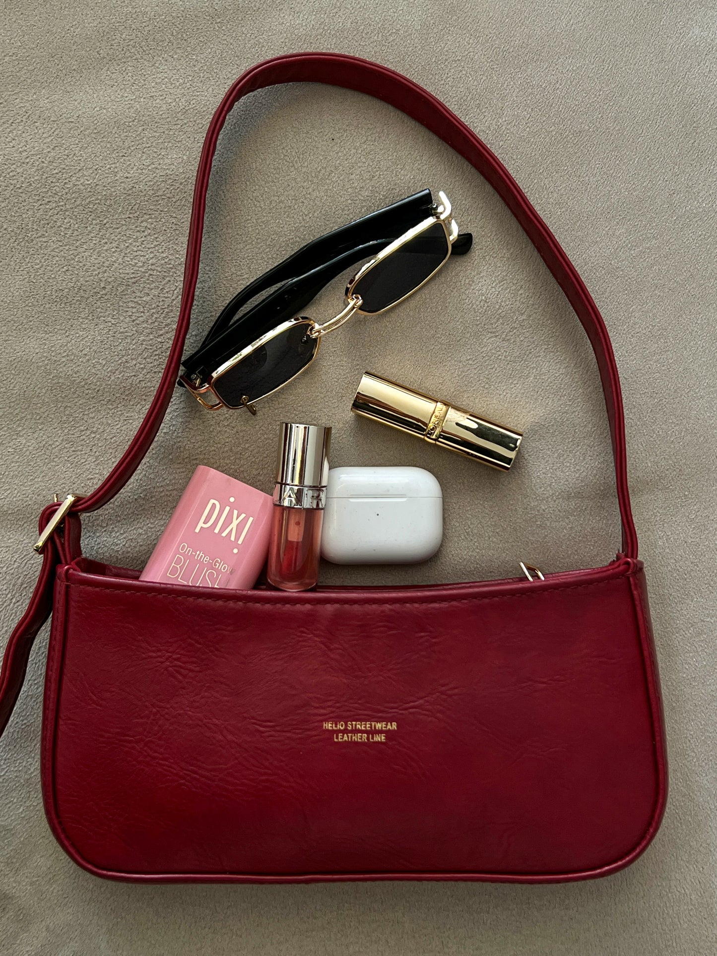 TOKEN BAG CHERRY RED