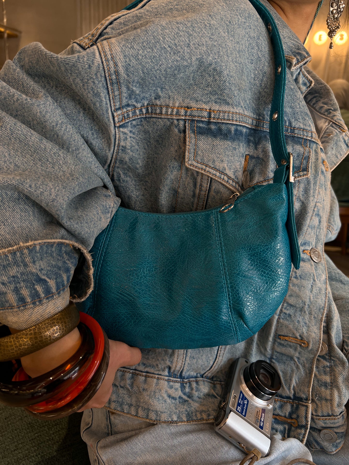 DRAGON BAG TURQUOISE BLUE