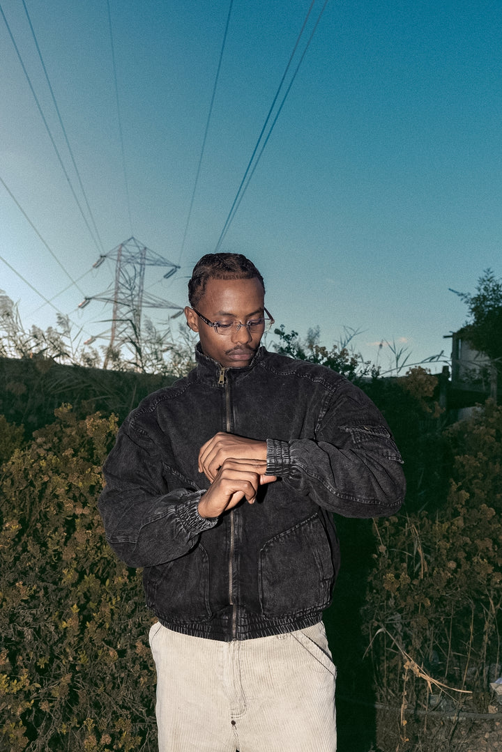 HSW DENIM JACKET BLACK