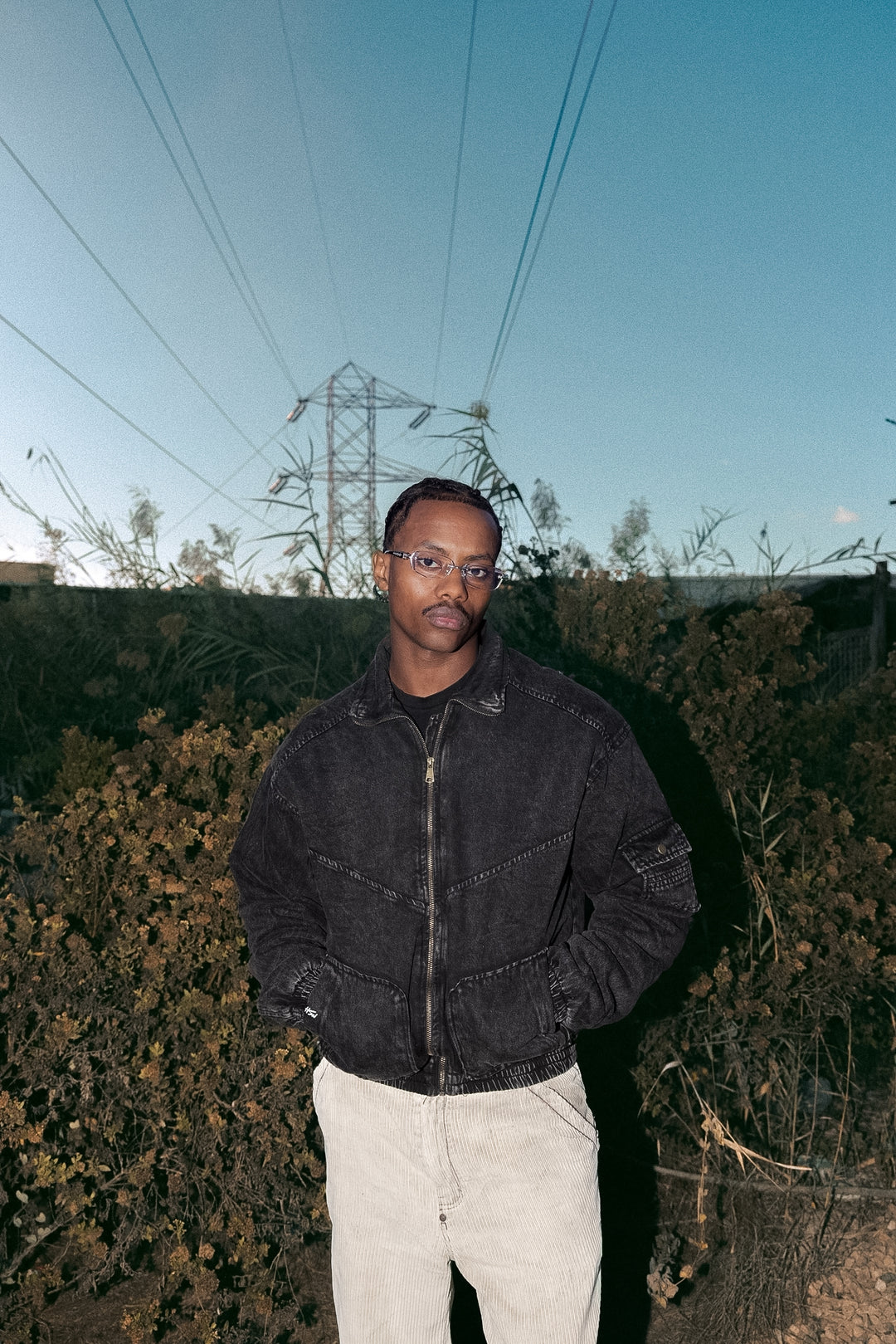 HSW DENIM JACKET BLACK