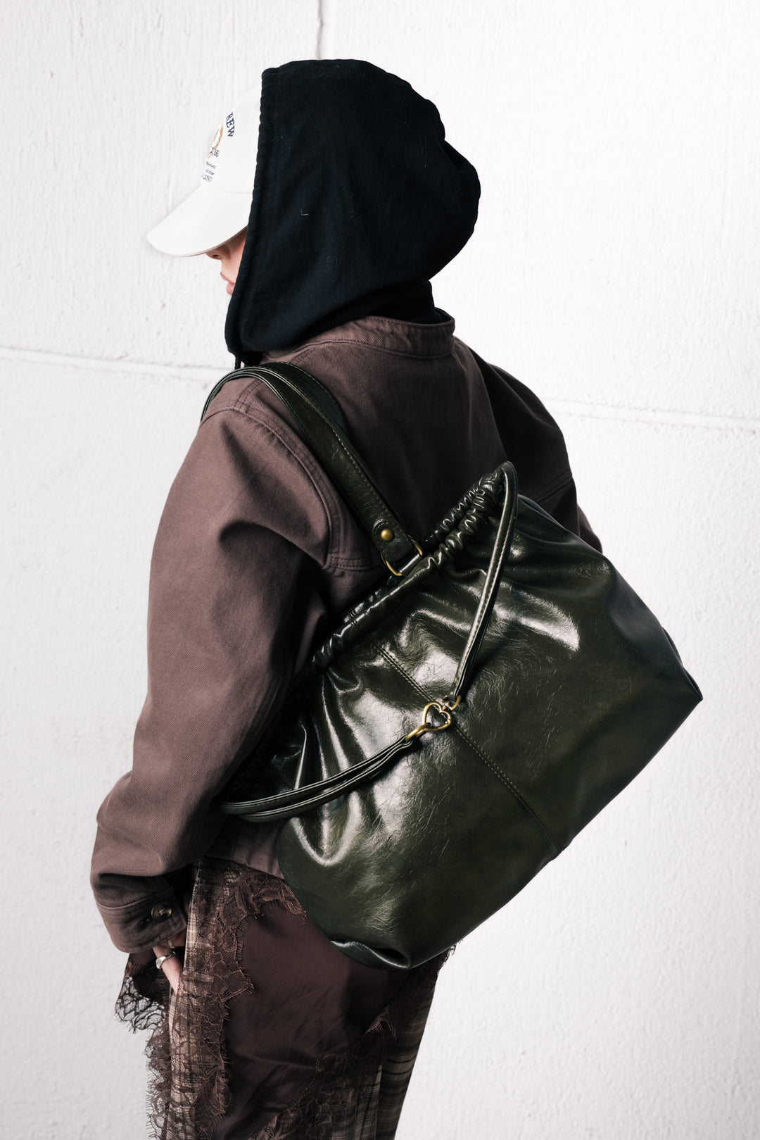 SCRUNCH BAG OLIVE