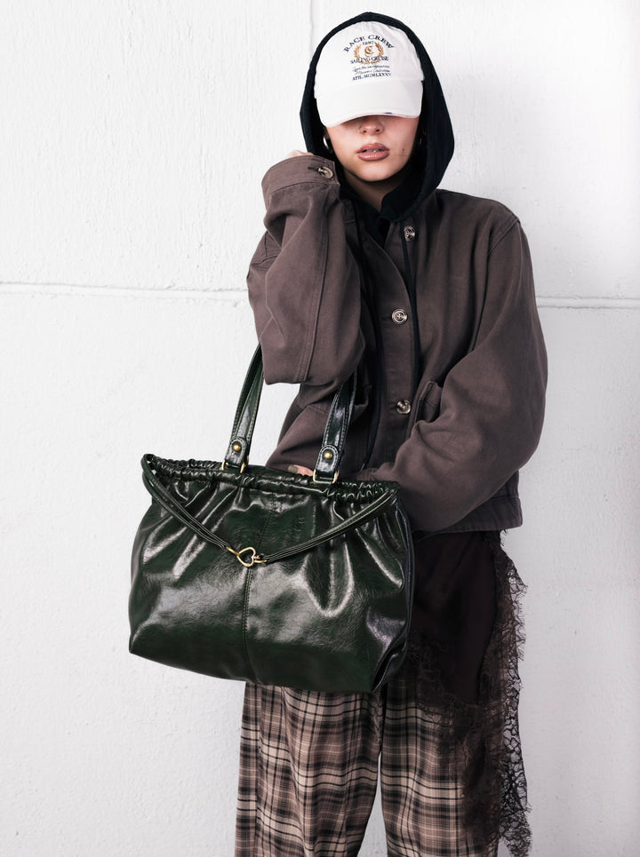SCRUNCH BAG OLIVE
