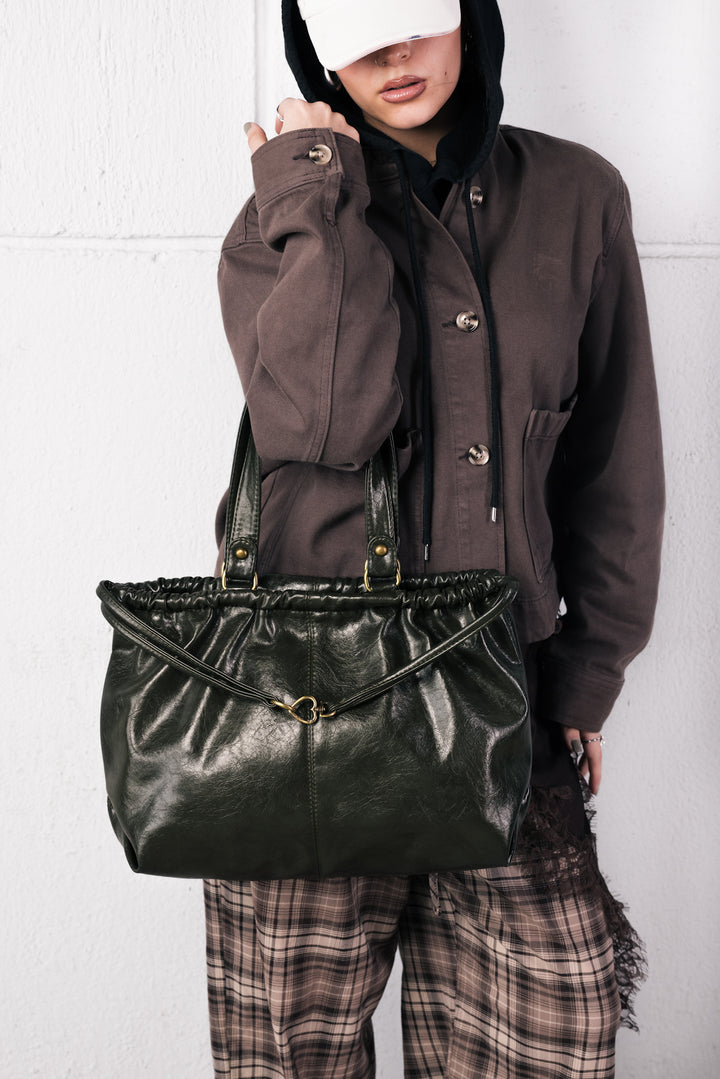 SCRUNCH BAG OLIVE