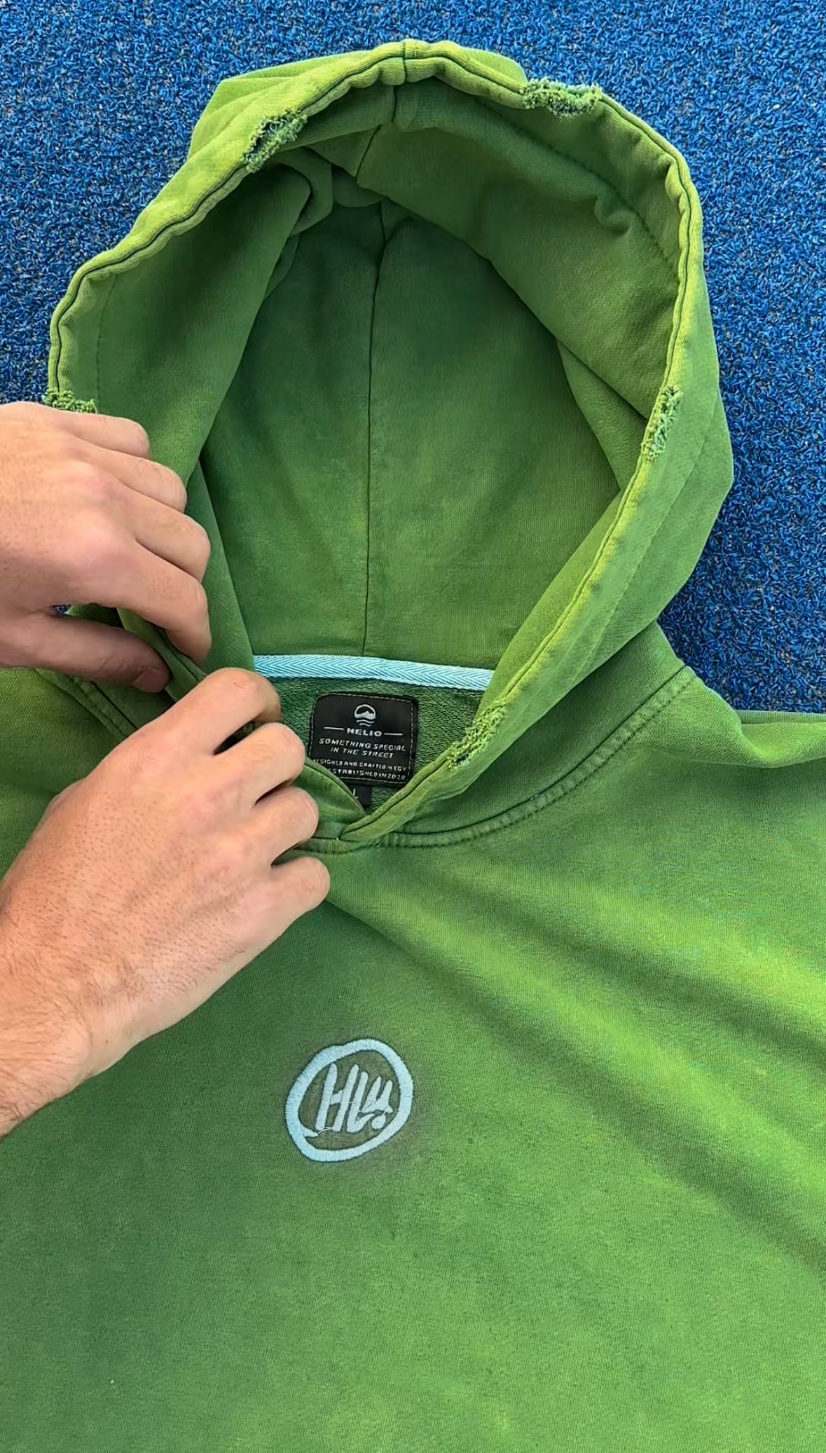 ACID HOODIE GREEN