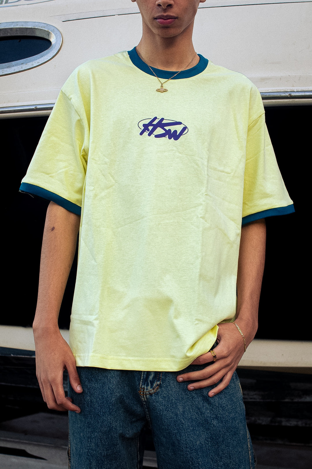 RINGER T-SHIRT YELLOW