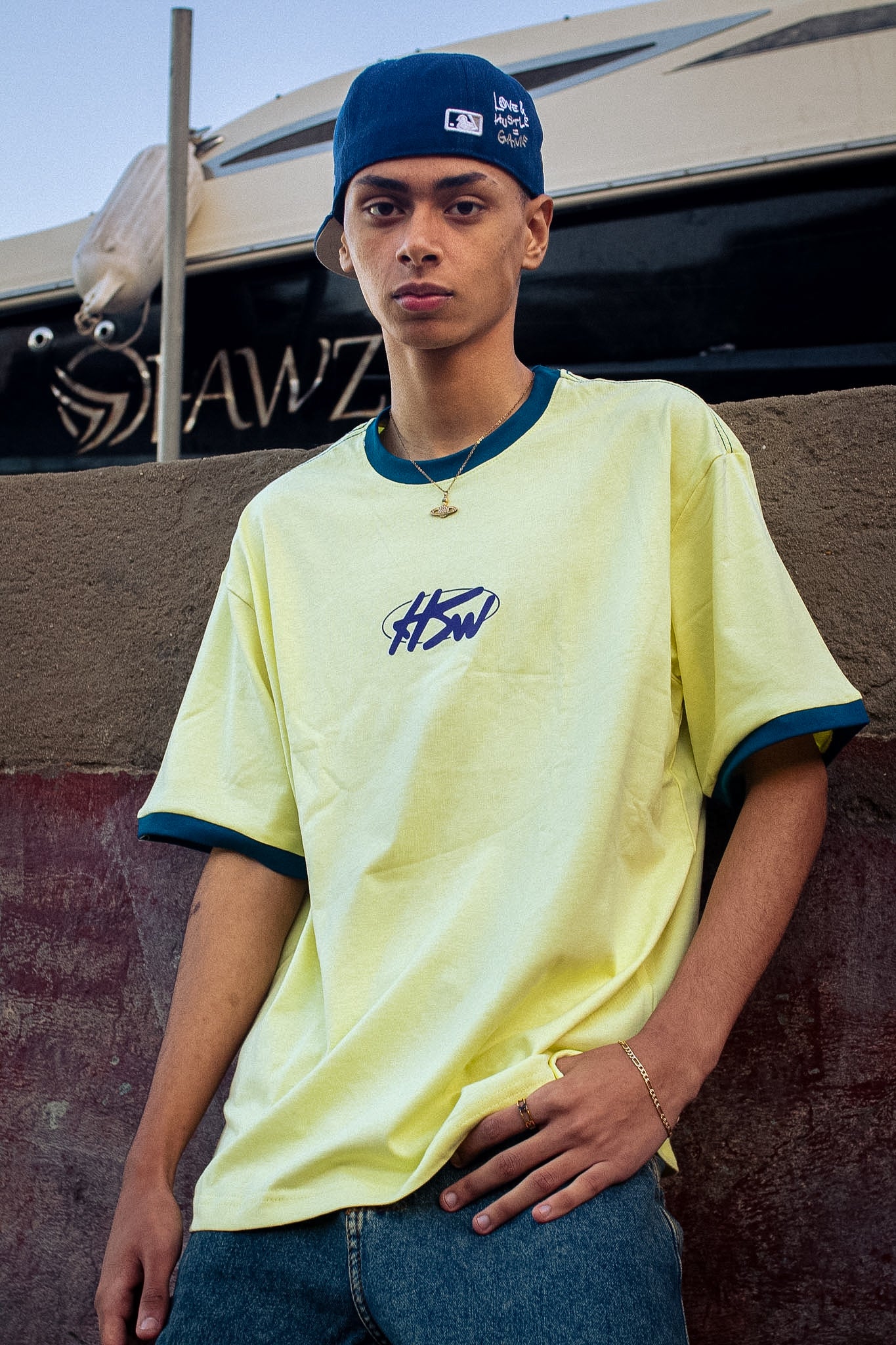 RINGER T-SHIRT YELLOW