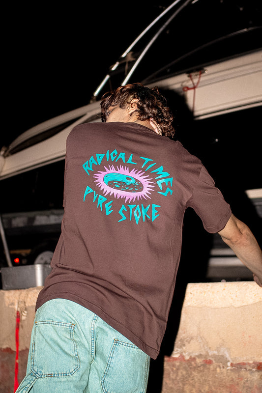 RADICAL TIMES BROWN TEE