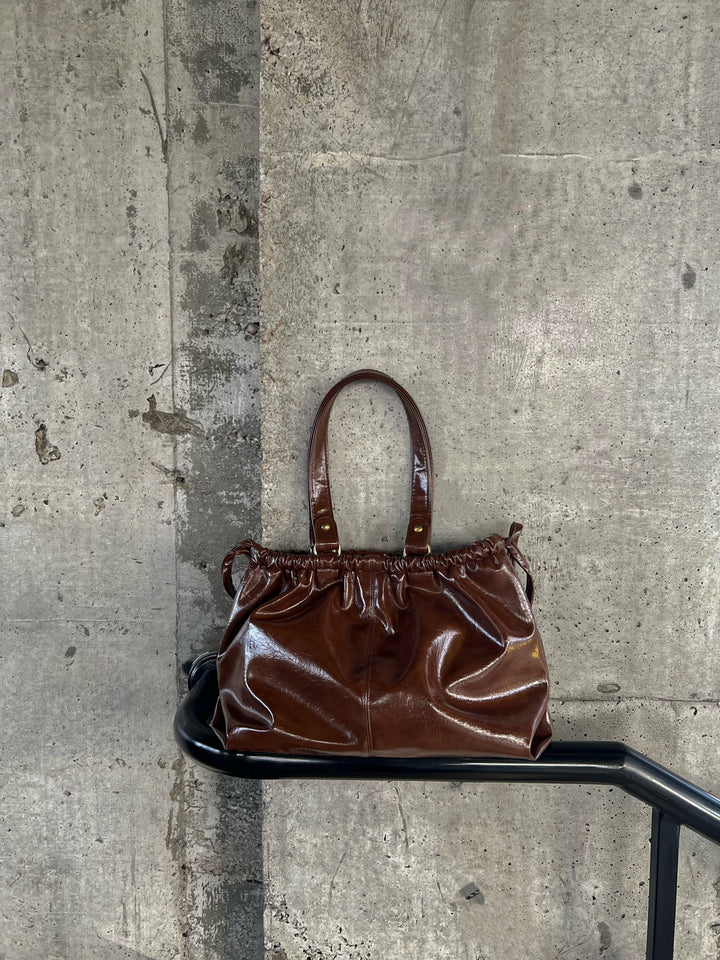 SCRUNCH BAG BROWN