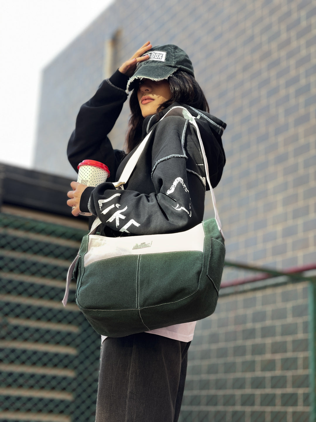 HELIO & STITCH GREEN X OFFWHITE