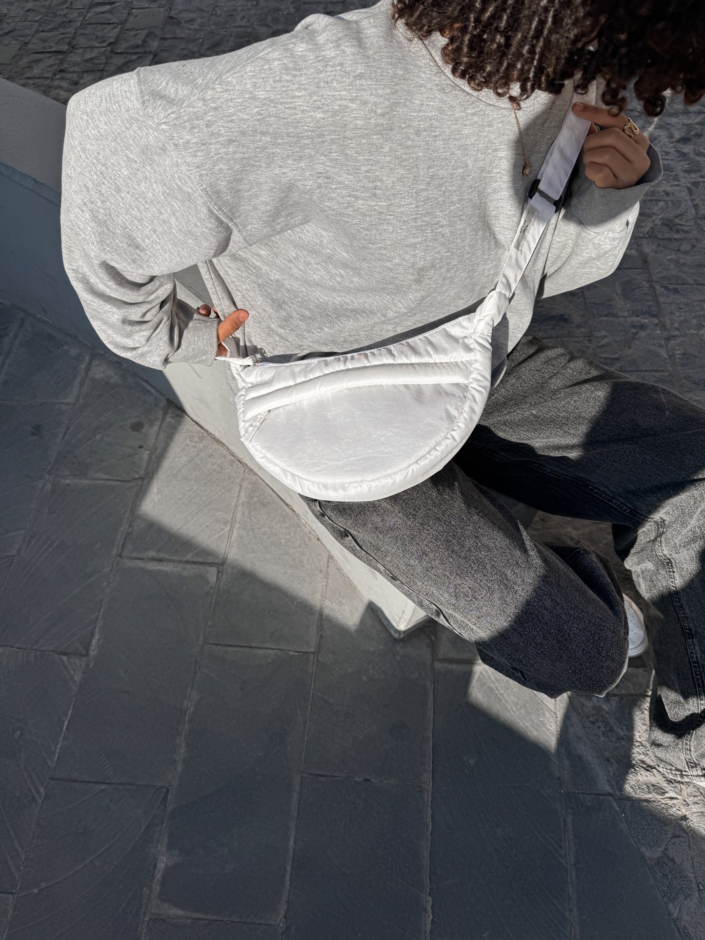 DUMPLING BAG WHITE