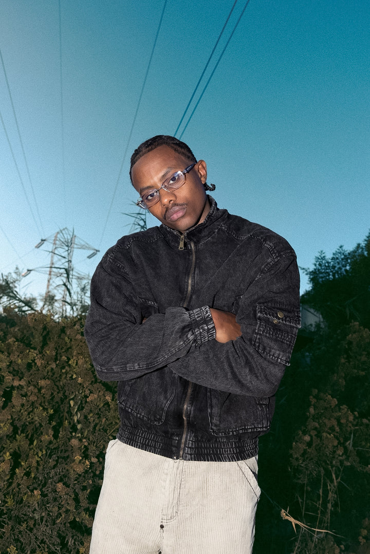 HSW DENIM JACKET BLACK