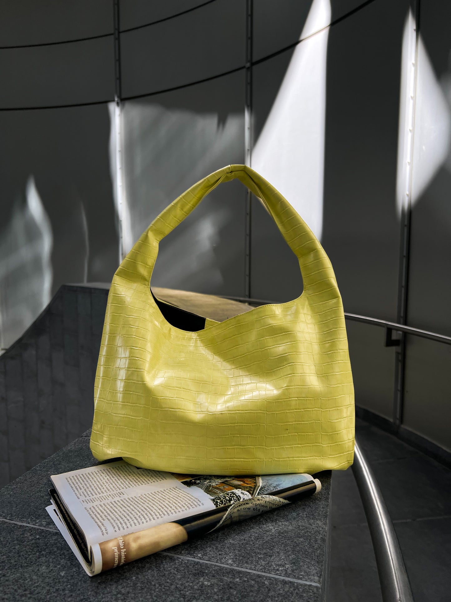 CROCO BAG YELLOW