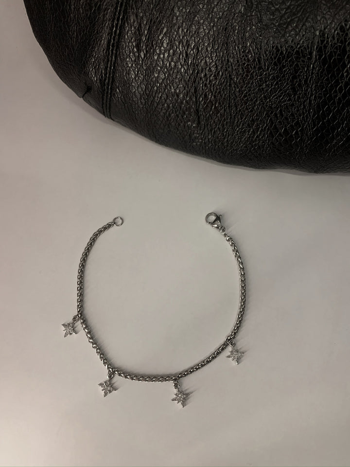 STARRY NIGHT SILVER BAG-CHAIN