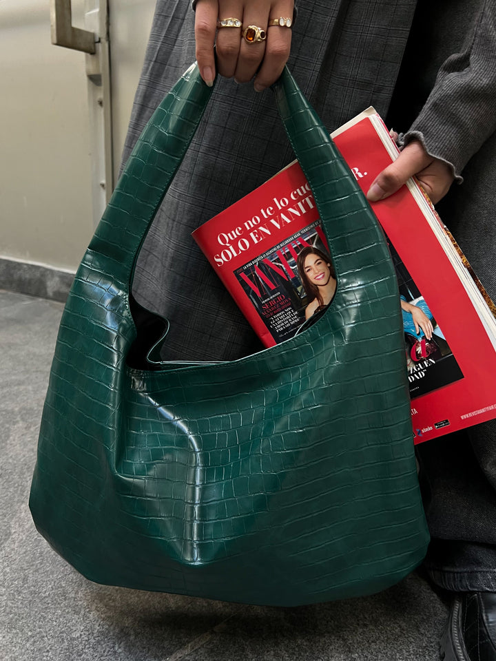 CROCO BAG GREEN