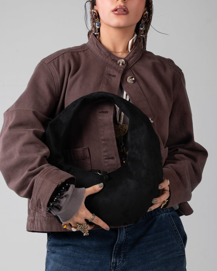 HALO SUEDE BAG BLACK