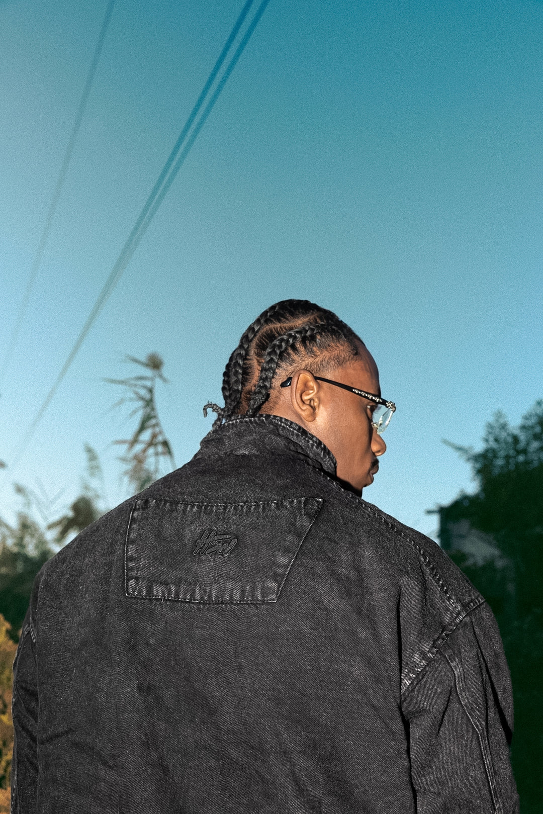 HSW DENIM JACKET BLACK