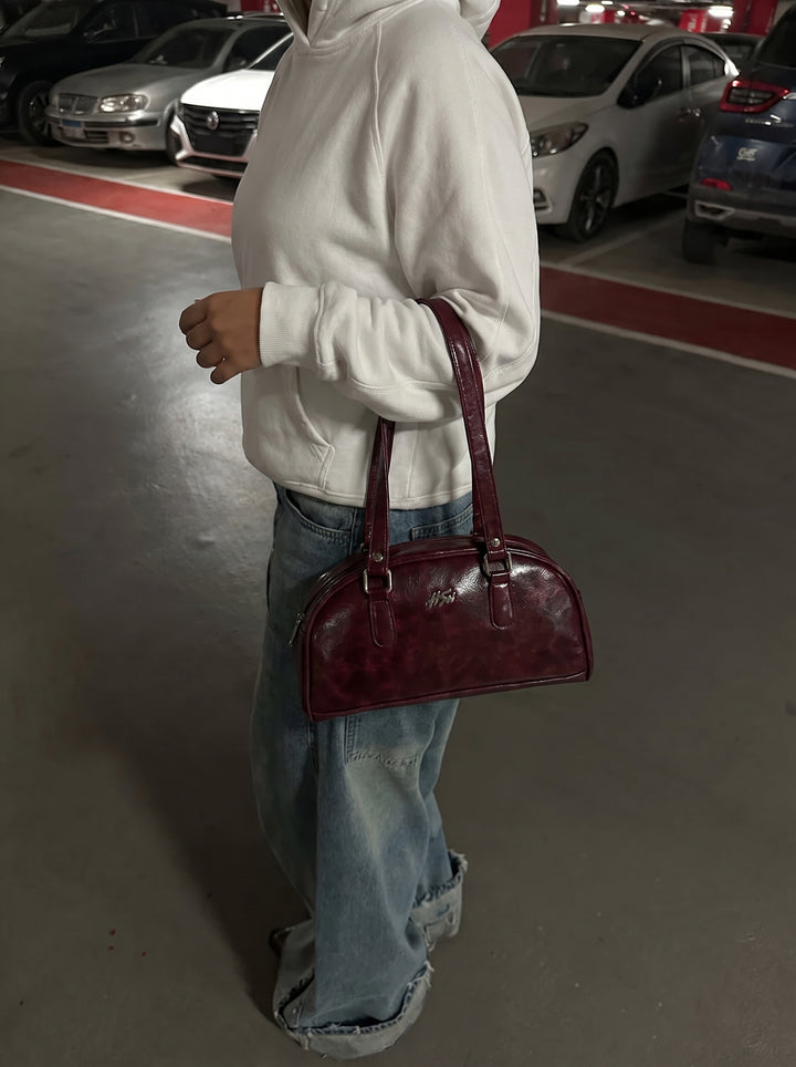 BOWLER BAG BURGUNDY