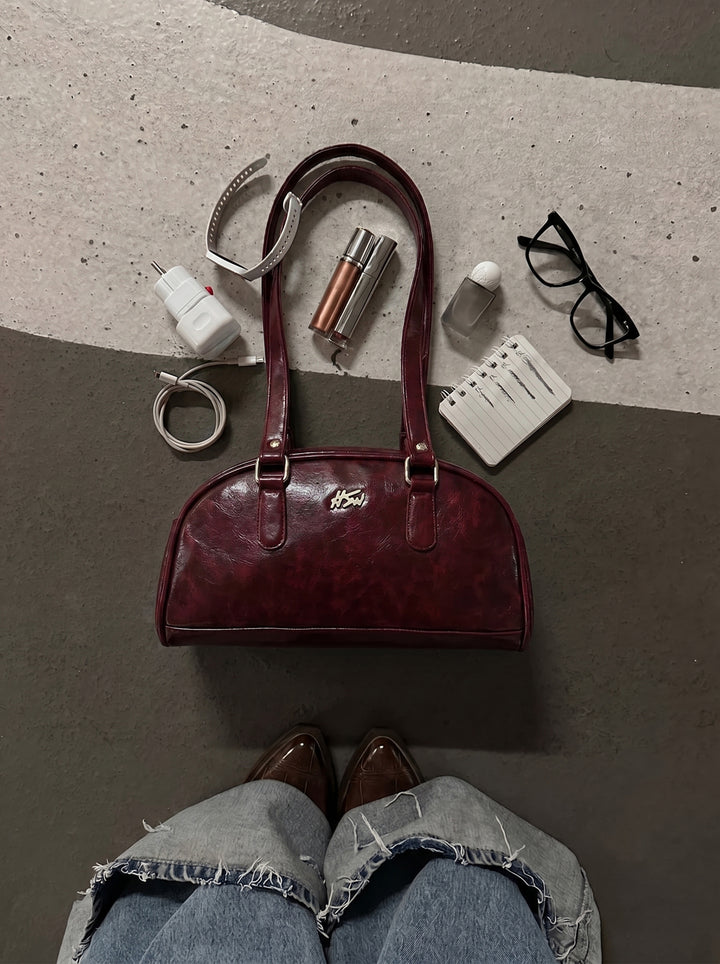 BOWLER BAG BURGUNDY