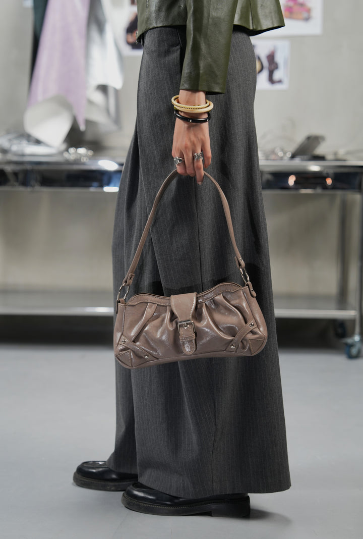 BUCKLE BAG GREYISH