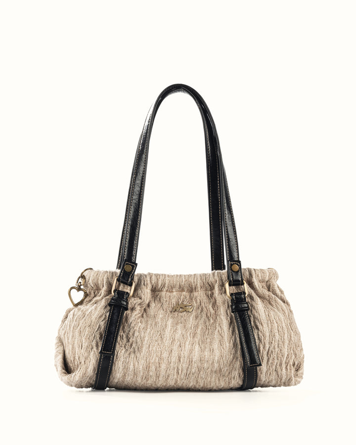 MISS MESS BAG BRAIDED BEIGE