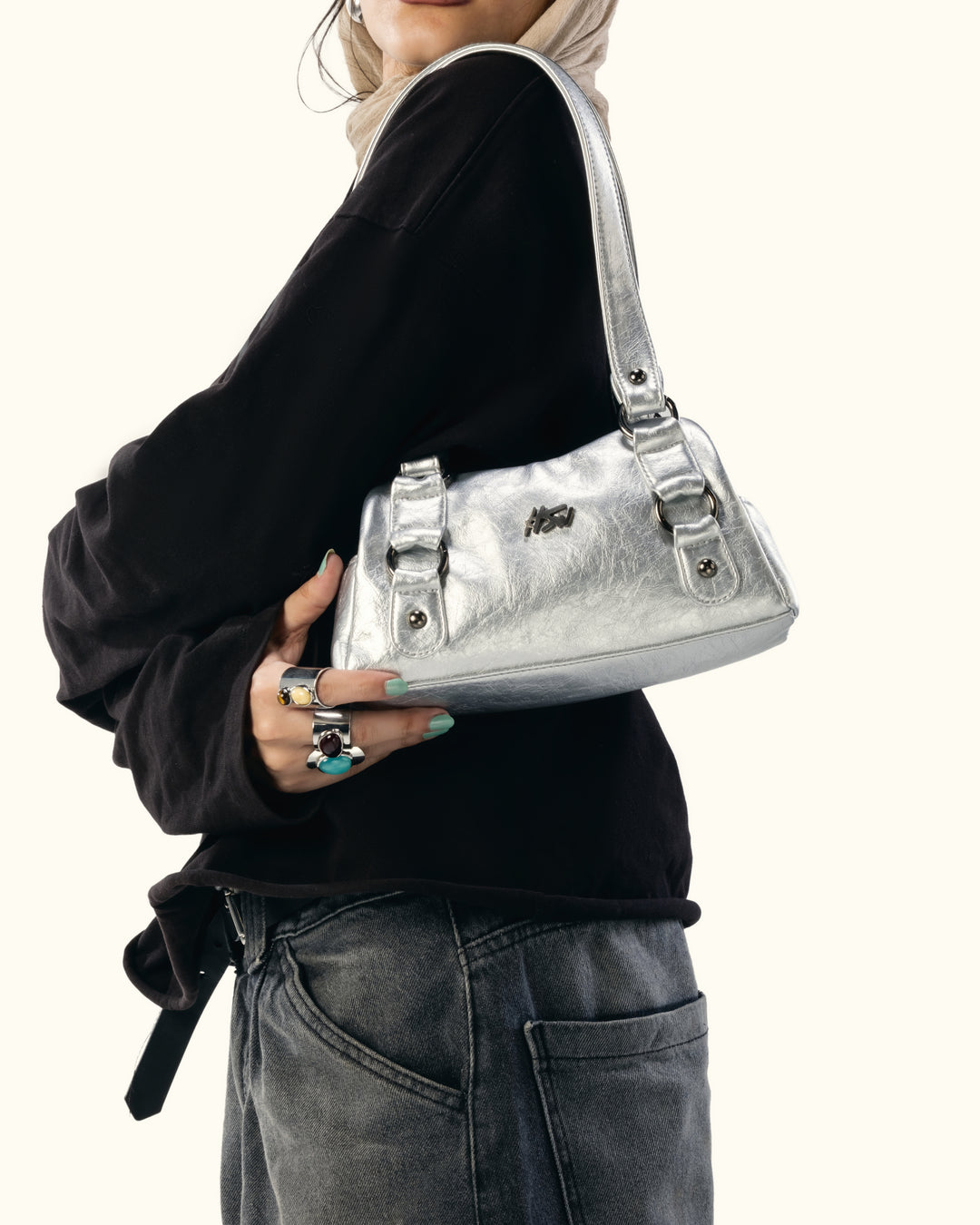 MUSE BAG METALLIC SILVER
