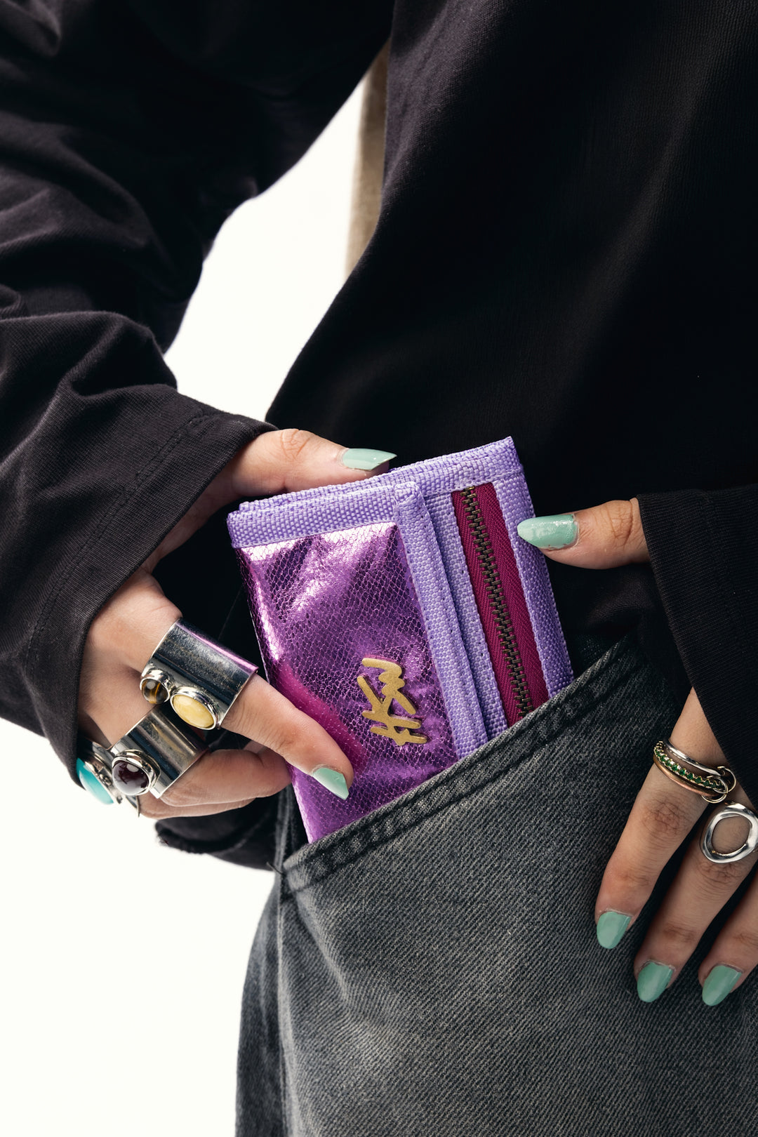 STARLIT WALLET PINK NEBULA