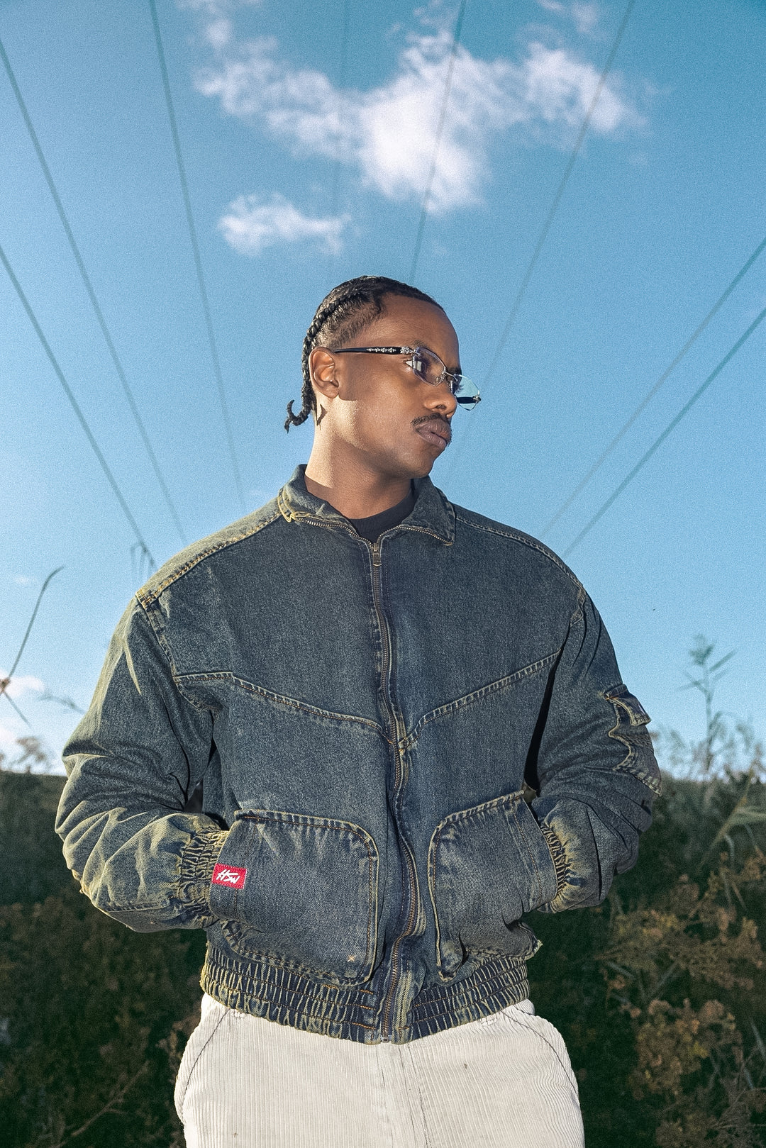 HSW DENIM JACKET BLUE