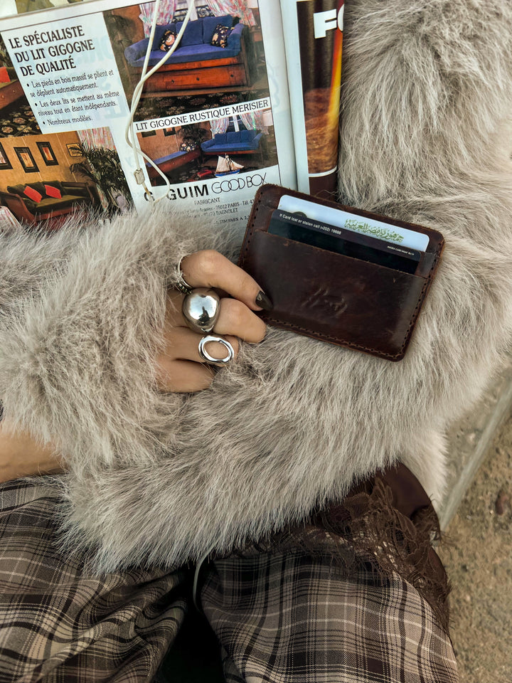 DARK WOOD CARDHOLDER