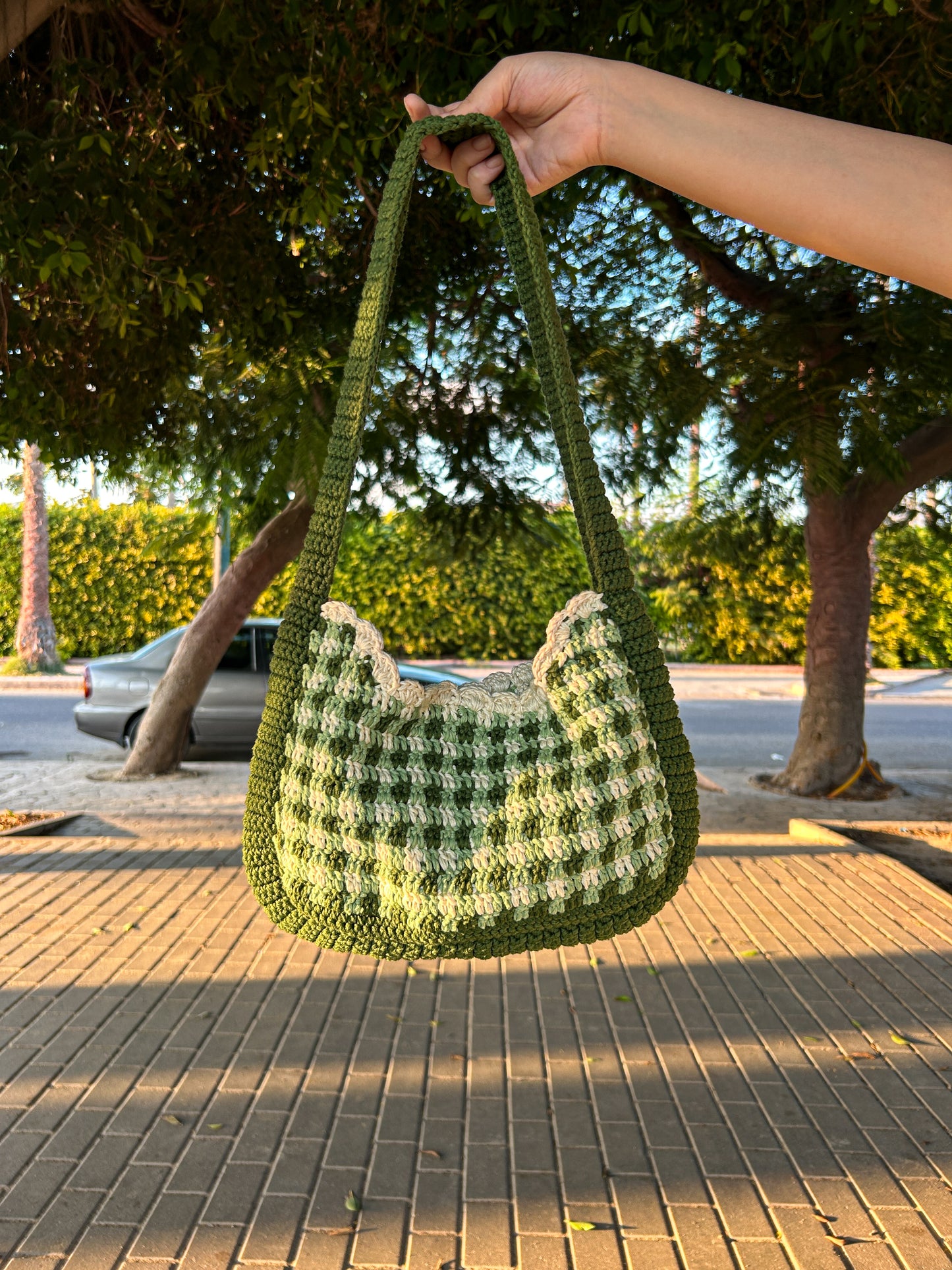 ITALIAN COTTON BAG GREEN