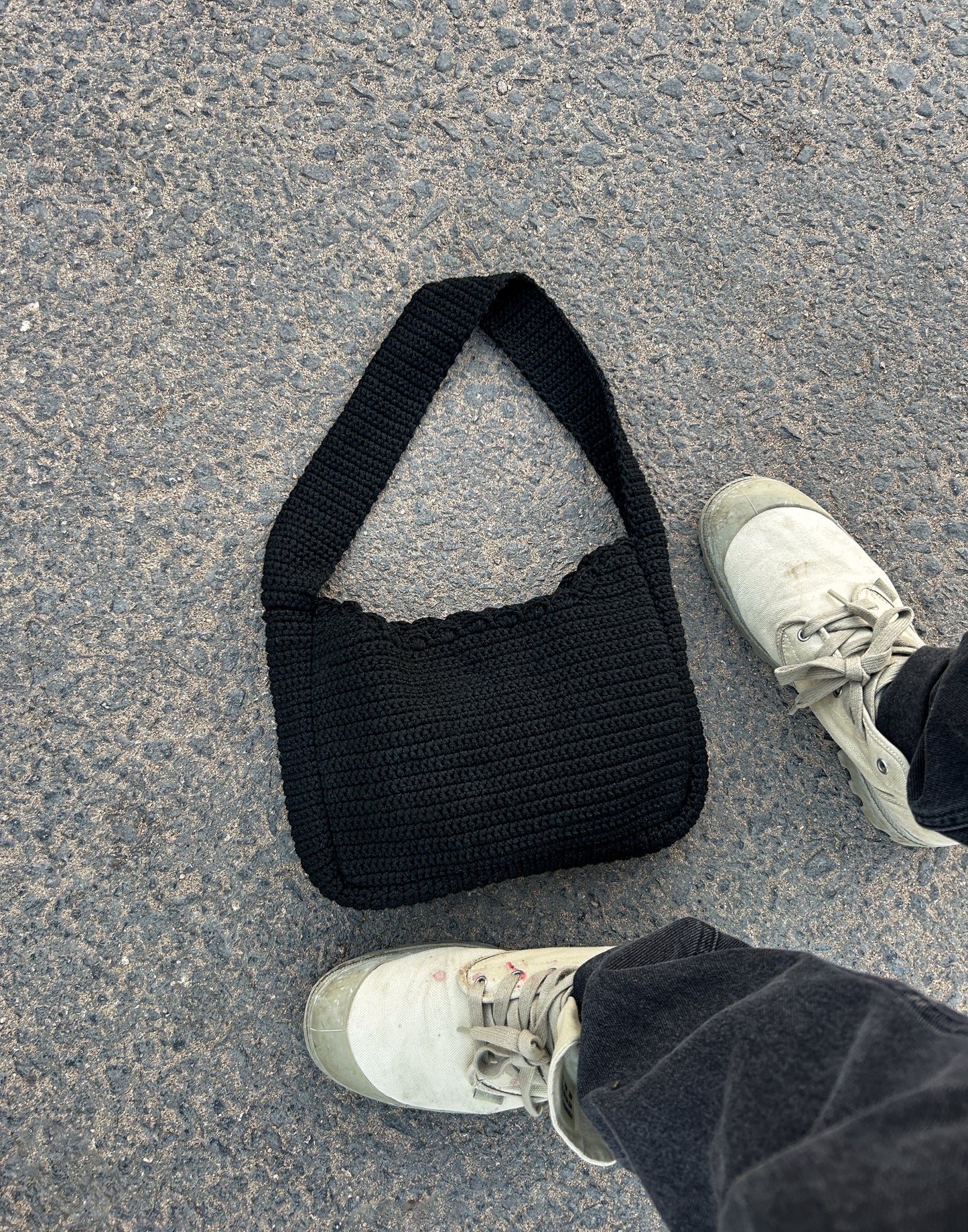 ITALIAN COTTON BAG BLACK