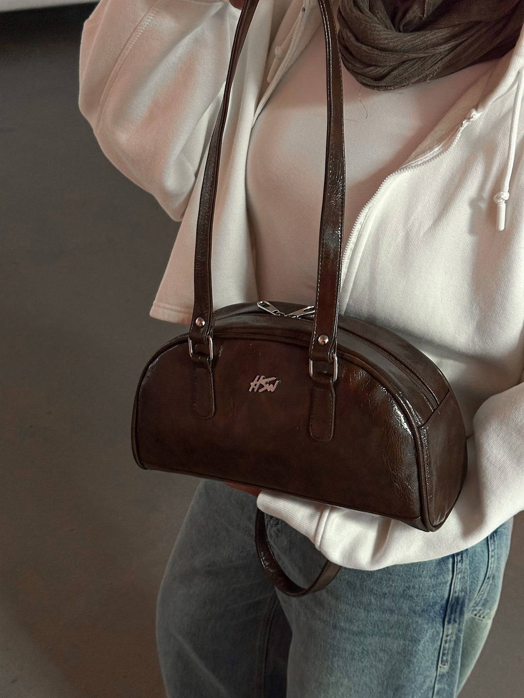 BOWLER BAG BROWN