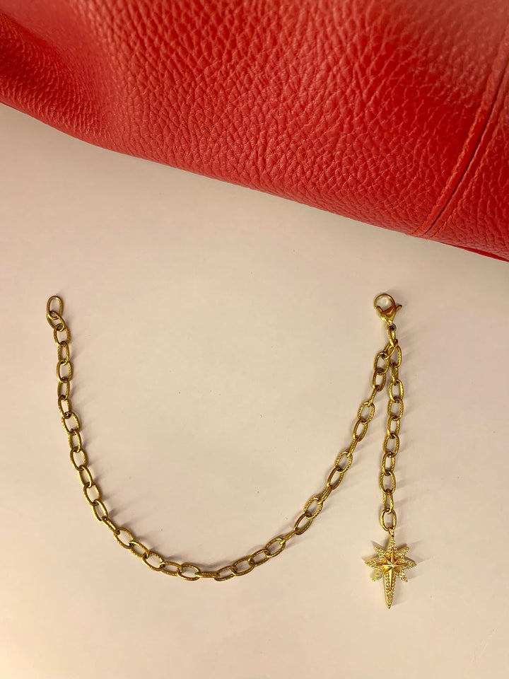 STAR LINK GOLD BAG-CHAIN