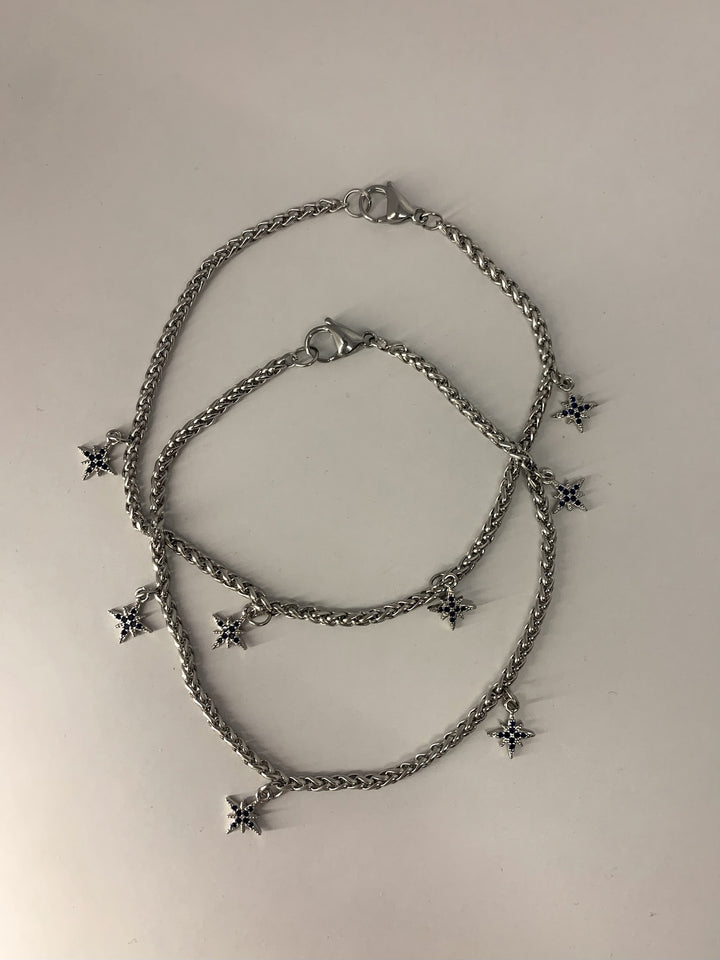 STARRY NIGHT SILVER BAG-CHAIN