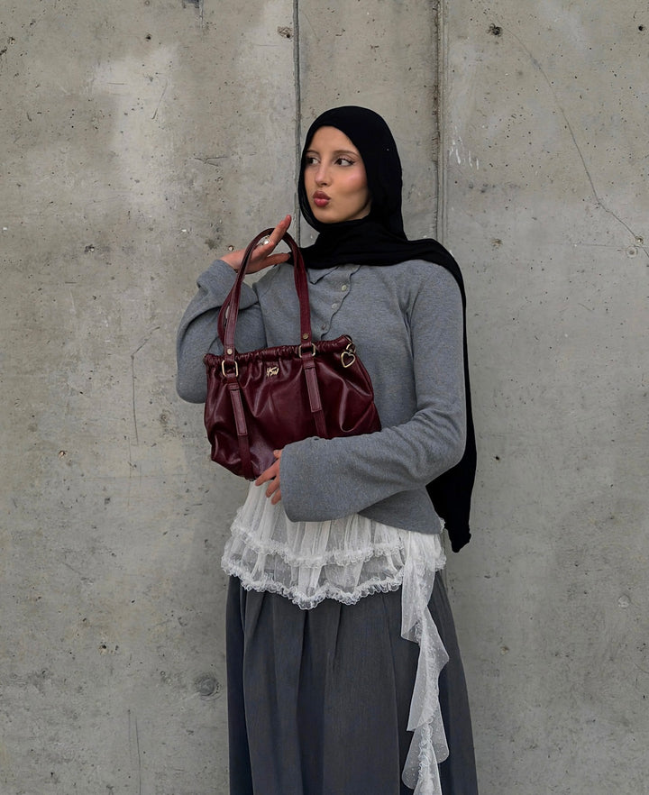MISS MESS BAG BURGUNDY