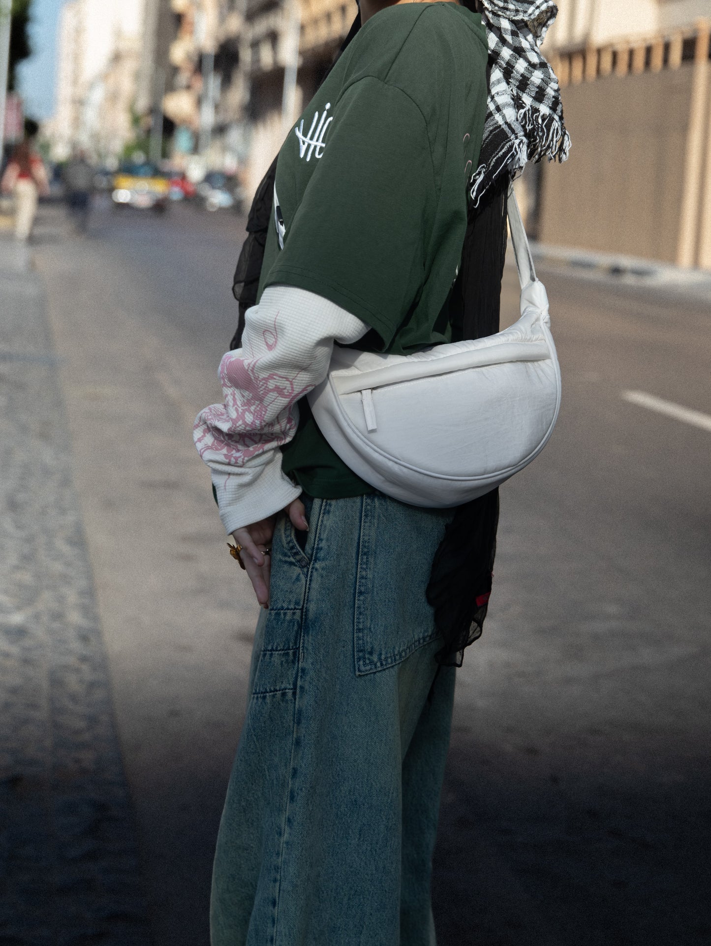 DUMPLING BAG WHITE