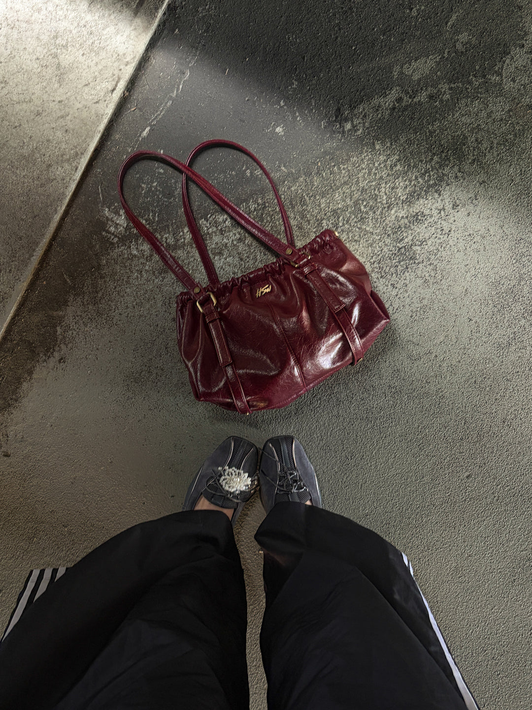 MISS MESS BAG BURGUNDY