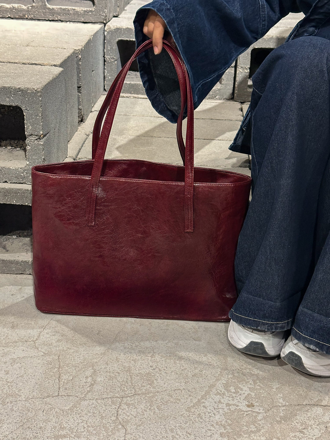 ORIGIN TOTE BAG BURGUNDY