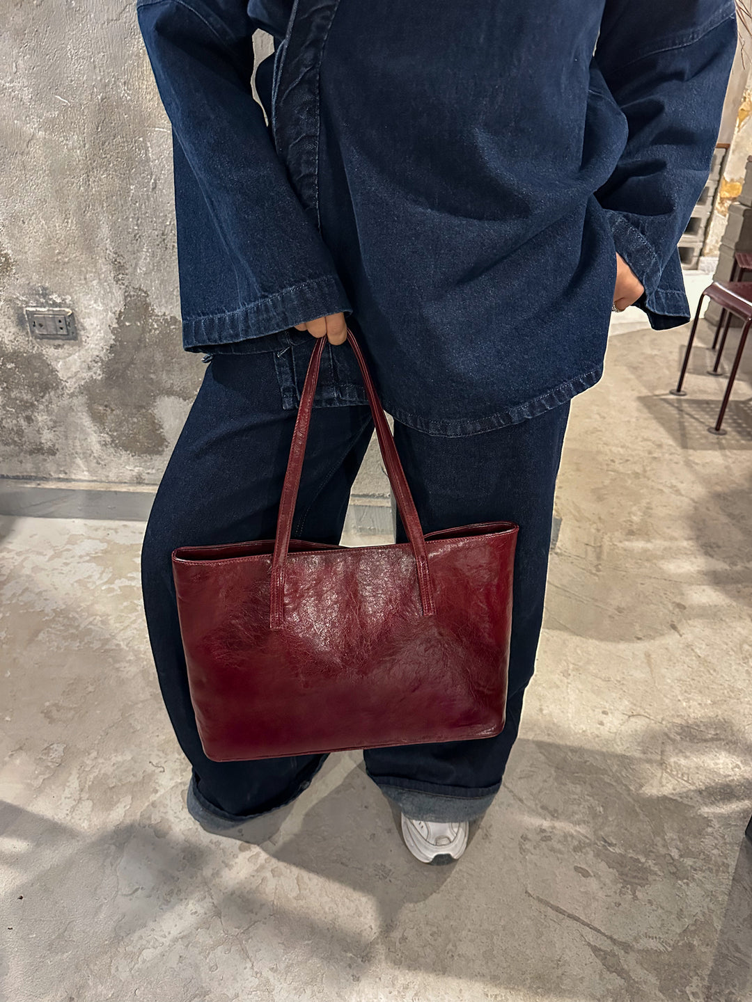 ORIGIN TOTE BAG BURGUNDY