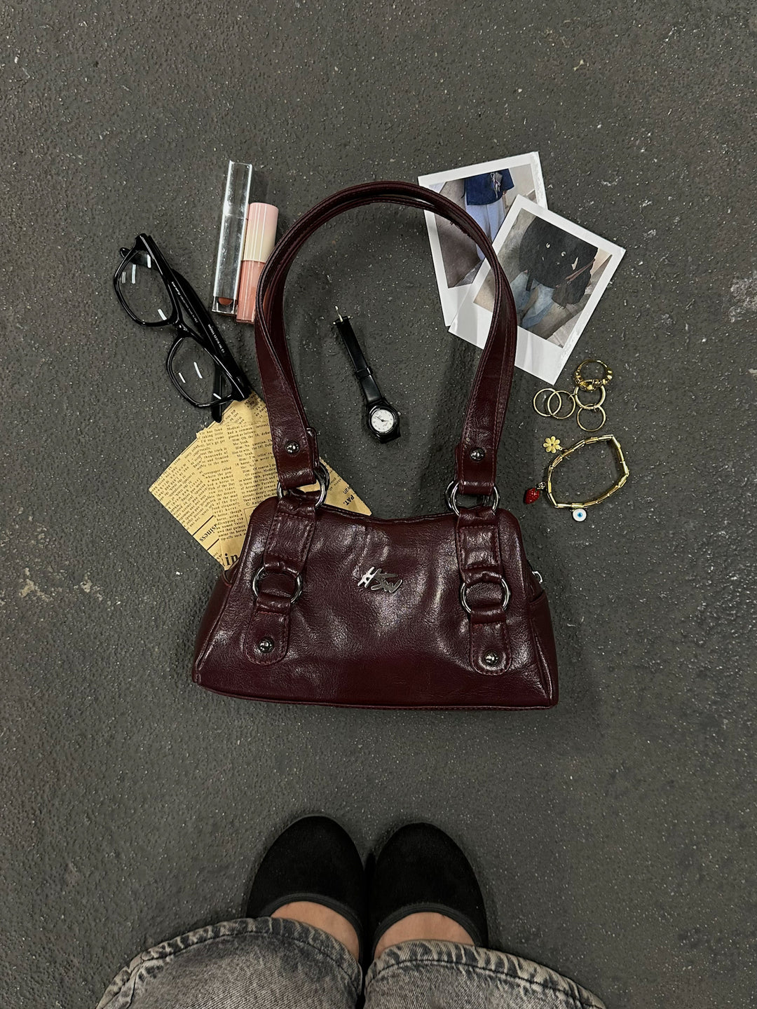 MUSE BAG BURGUNDY
